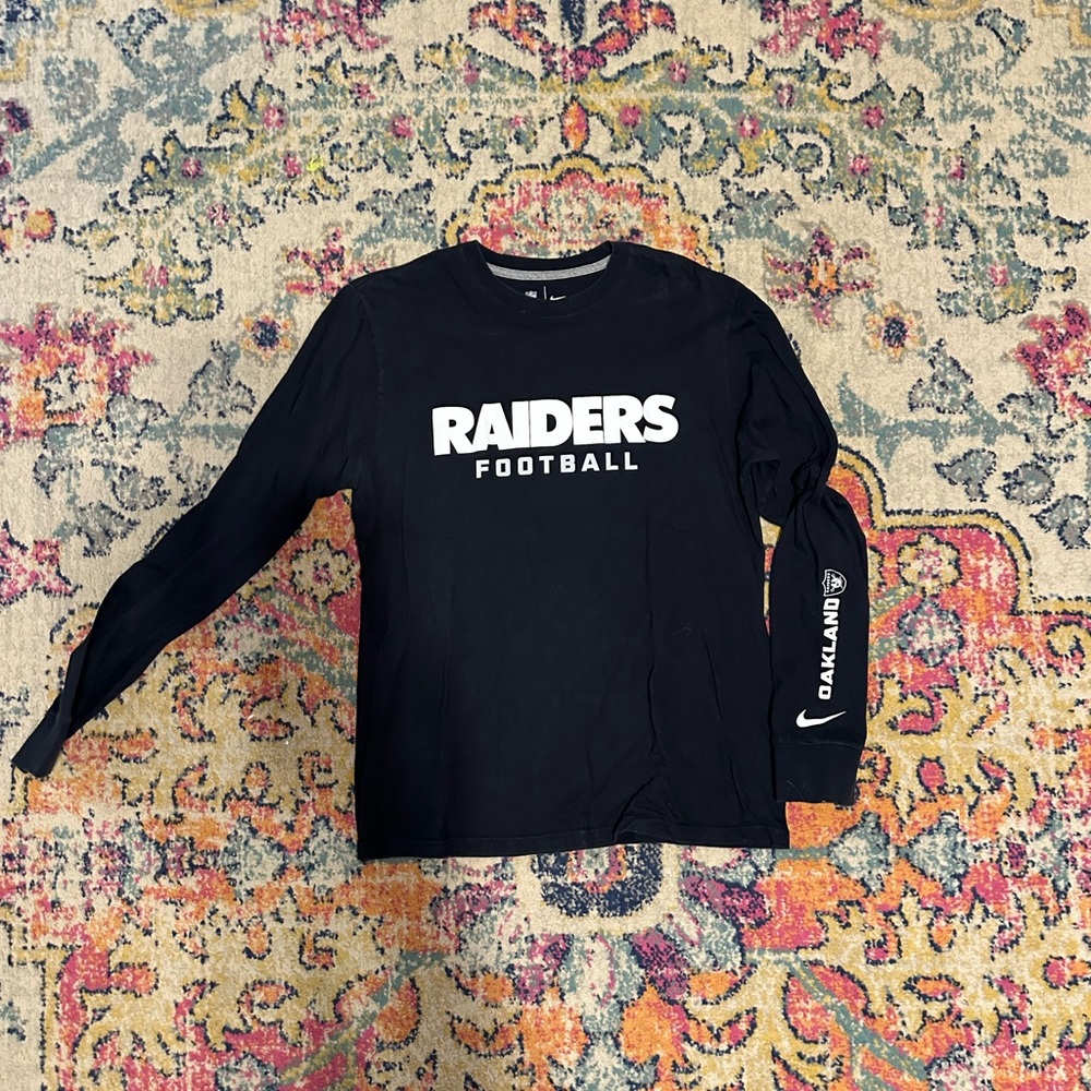 Raiders Football Black Long Sleeve Shirt